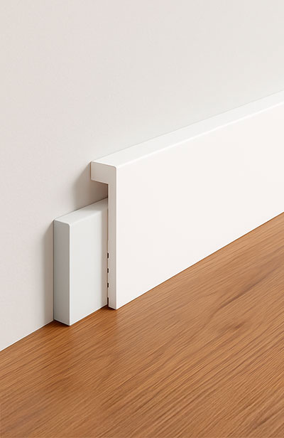 Cubre rodapié blanco